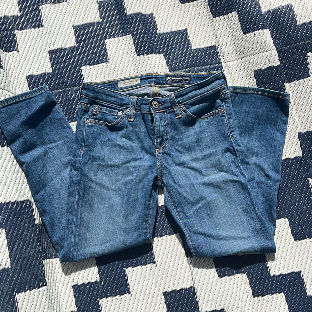 Ag Adriano Goldschmeid The Stevie Ankle Slim Straight Jeans Denim Size 25R